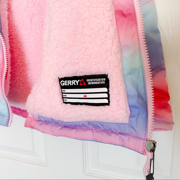 Gerry Weber Hood Quilted Puffer Jacket Pink Ombre - Picture 8 of 11